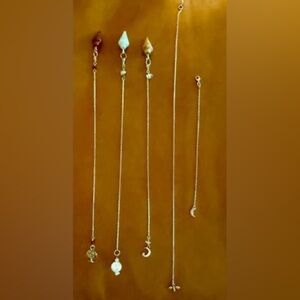 Silver-toned healing pendulums